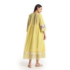 Checkered Kota Doria Patchwork gathered dress