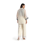 Checkered Kota Doria Patchwork 3 piece co-ord set with inner top