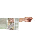 Checkered Kota Doria Patchwork A-Line Kurta with Pants